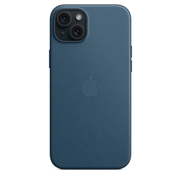 Оригинальный чехол Apple iPhone 15 Plus FineWoven Case с MagSafe - Pacific Blue (MT4D3) MT4D3 фото