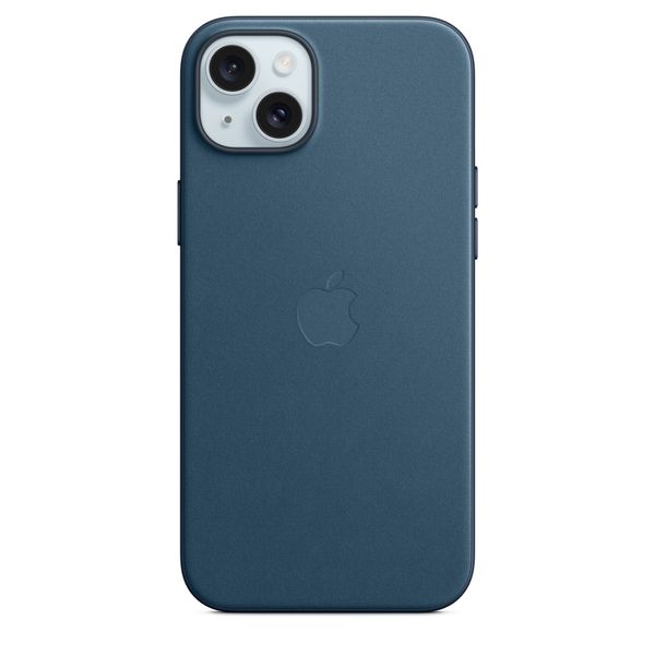 Оригінальний чохол Apple iPhone 15 Plus FineWoven Case з MagSafe - Pacific Blue (MT4D3) MT4D3 фото