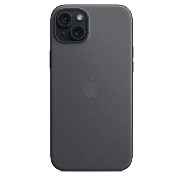 Оригинальный чехол Apple iPhone 15 Plus FineWoven Case с MagSafe - Black (MT423) MT423 фото