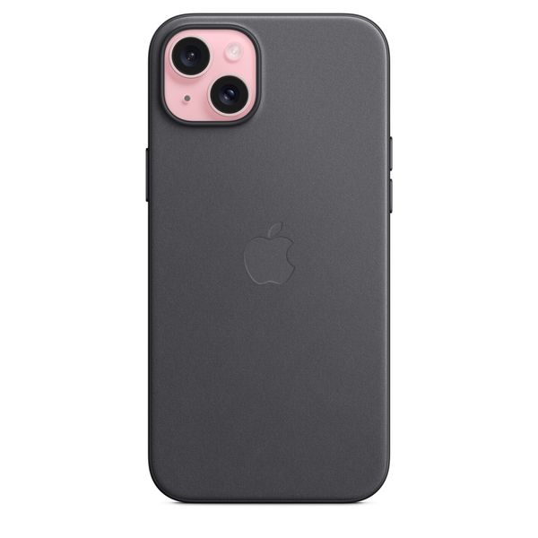 Оригинальный чехол Apple iPhone 15 Plus FineWoven Case с MagSafe - Black (MT423) MT423 фото