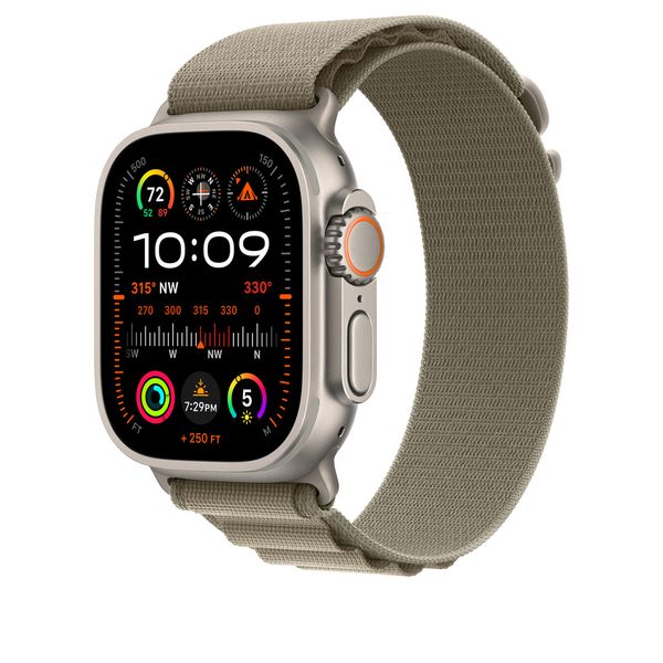 Оригинальный ремешок Apple Watch Alpine Loop 49/45/44/42 mm Olive - Small (MT5T3) MT5T3 фото