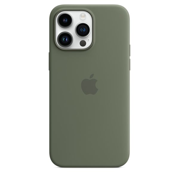 Оригінальний силіконовий чохол Apple iPhone 14 Pro Max Silicone Case з MagSafe - Olive (MQUN3) MQUN3 фото