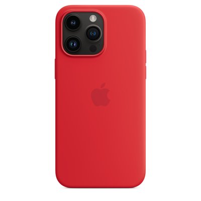 Оригинальный силиконовый чехол Apple iPhone 14 Pro Max Silicone Case с MagSafe - Red (MPTR3) MPTR3 фото