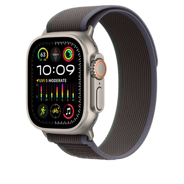 Оригинальный ремешок Apple Watch Trail Loop 49/45/44/42 mm Blue/Black - S/M (MT613) MT613 фото