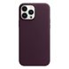 Оригінальний шкіряний чохол Apple iPhone 13 Pro Max Leather Case з MagSafe - Dark Cherry (MM1M3) MM1M3 фото 1