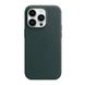 Оригинальный кожаный чехол Apple iPhone 14 Pro Max Leather Case с MagSafe - Forest Green (MPPN3) MPPN3 фото 1