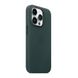 Оригинальный кожаный чехол Apple iPhone 14 Pro Max Leather Case с MagSafe - Forest Green (MPPN3) MPPN3 фото 2