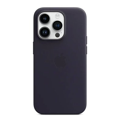 Оригинальный кожаный чехол Apple iPhone 14 Pro Max Leather Case с MagSafe - Ink (MPPP3) MPPP3 фото