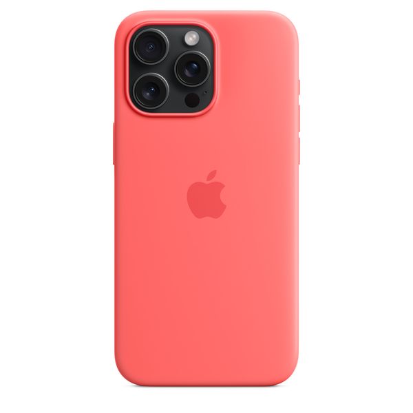 Оригінальний силіконовий чохол Apple iPhone 15 Pro Max Silicone Case з MagSafe - Guava (MT1V3) MT1V3 фото