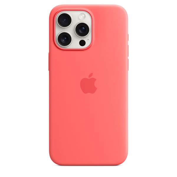 Оригінальний силіконовий чохол Apple iPhone 15 Pro Max Silicone Case з MagSafe - Guava (MT1V3) MT1V3 фото