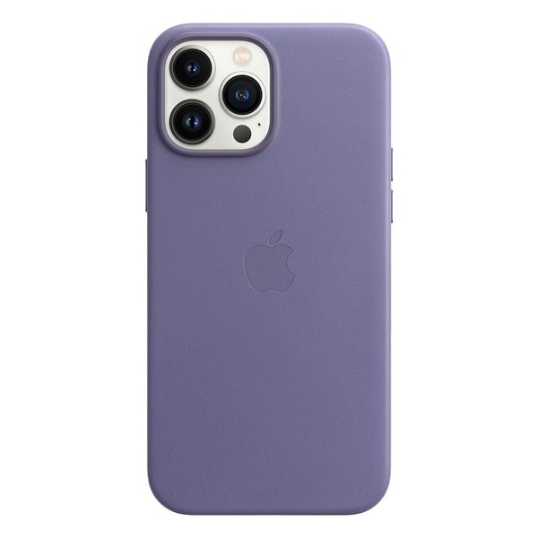 Оригінальний шкіряний чохол Apple iPhone 13 Pro Max Leather Case с MagSafe - Wisteria (MM1P3) MM1P3 фото