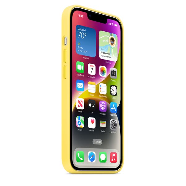 Оригинальный силиконовый чехол Apple iPhone 14 Silicone Case с MagSafe - Canary Yellow (MQU73) MQU73 фото