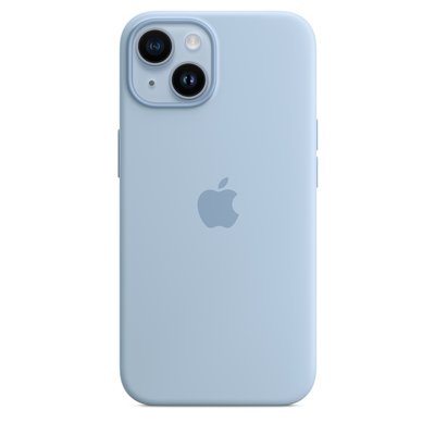 Оригинальный силиконовый чехол Apple iPhone 14 Silicone Case с MagSafe - Sky (MQU93) MQU93 фото