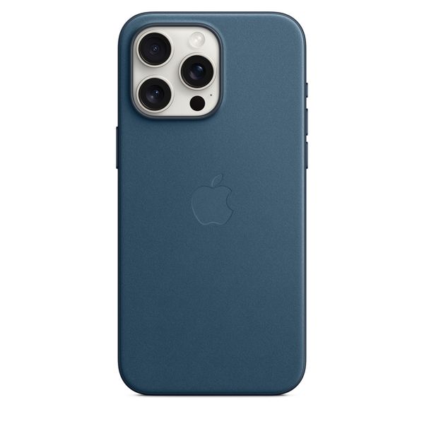 Оригінальний чохол Apple iPhone 15 Pro Max FineWoven Case з MagSafe - Pacific Blue (MT4Y3) MT4Y3 фото