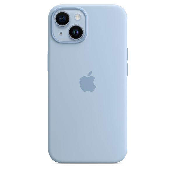 Оригінальний силіконовий чохол Apple iPhone 14 Silicone Case з MagSafe - Sky (MQU93) MQU93 фото