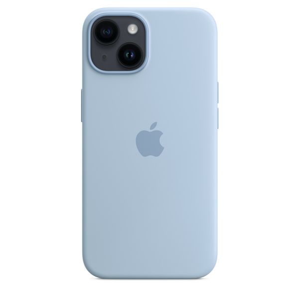 Оригінальний силіконовий чохол Apple iPhone 14 Silicone Case з MagSafe - Sky (MQU93) MQU93 фото