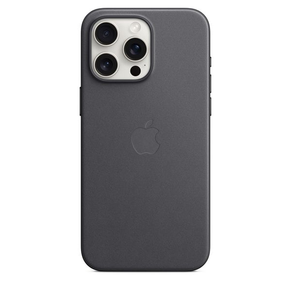 Оригинальный чехол Apple iPhone 15 Pro Max FineWoven Case с MagSafe - Black (MT4V3) MT4V3 фото