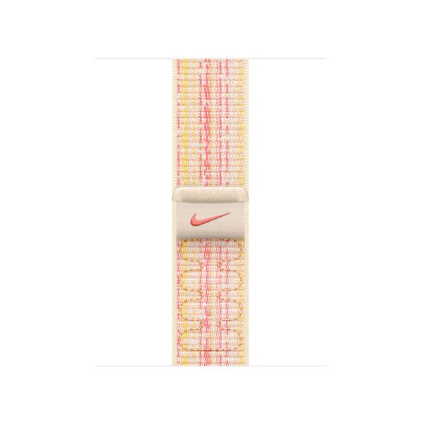 Оригинальный ремешок Apple Watch Nike Sport Loop 41/40/38 mm Starlight/Pink (MUJW3) MUJW3 фото