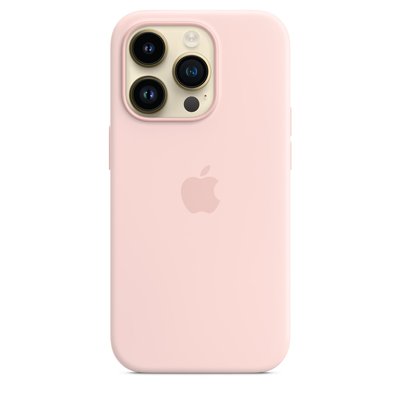 Оригінальний силіконовий чохол Apple iPhone 14 Pro Silicone Case з MagSafe - Chalk Pink (MPTH3) MPTH3 фото