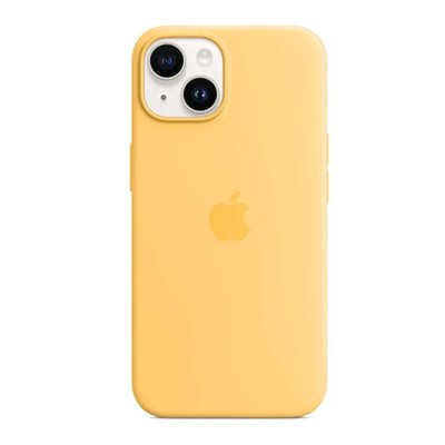 Оригінальний силіконовий чохол Apple iPhone 14 Silicone Case з MagSafe - Sunglow (MPT23) MPT23 фото