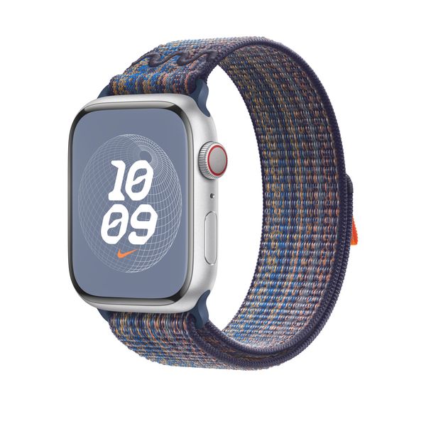 Оригінальний ремінець Apple Watch Nike Sport Loop 49/45/44/42 mm Game Royal/Orange (MTL53) MTL53 фото