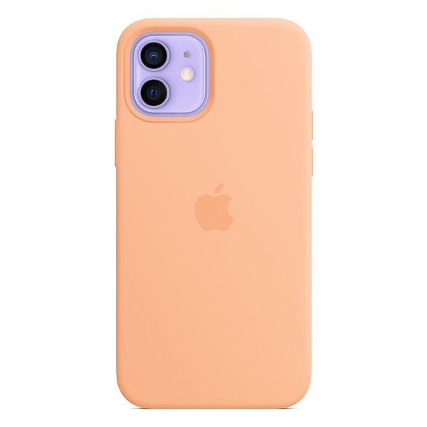 Оригінальний силіконовий чохол Apple iPhone 12 | 12 Pro Silicone Case з MagSafe - Cantaloupe (MK023) MK023 фото