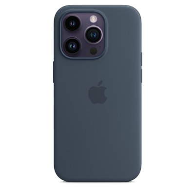 Оригінальний силіконовий чохол Apple iPhone 14 Pro Silicone Case з MagSafe - Storm Blue (MPTF3) MPTF3 фото