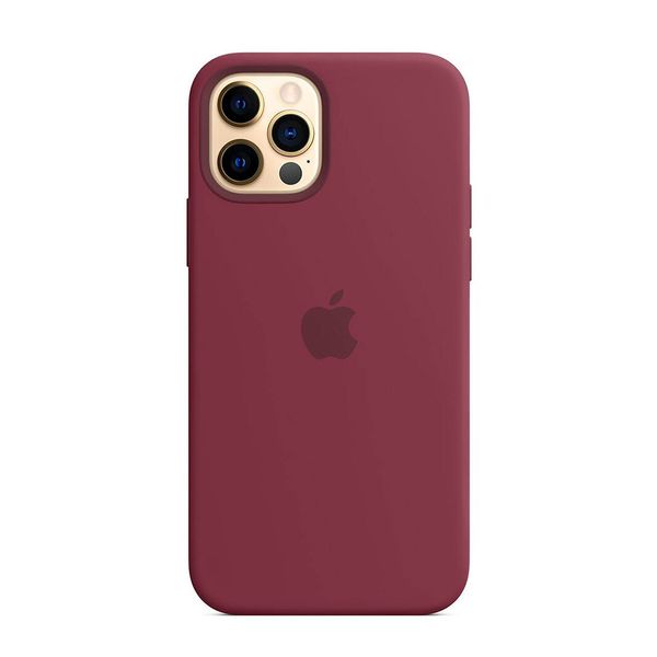 Оригінальний силіконовий чохол Apple iPhone 12 | 12 Pro Silicone Case з MagSafe - Plum (MHL23) MHL23 фото