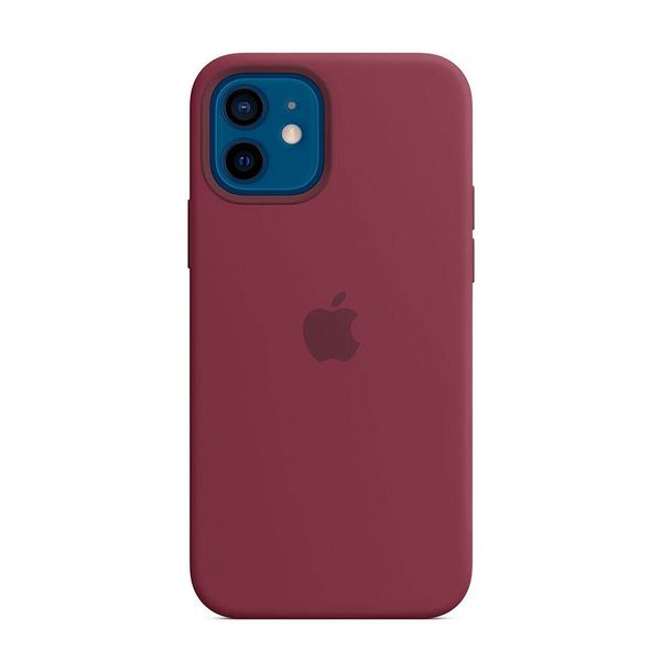 Оригинальный силиконовый чехол Apple iPhone 12 | 12 Pro Silicone Case с MagSafe - Plum (MHL23) MHL23 фото