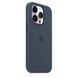 Оригинальный силиконовый чехол Apple iPhone 14 Pro Silicone Case с MagSafe - Storm Blue (MPTF3) MPTF3 фото 2